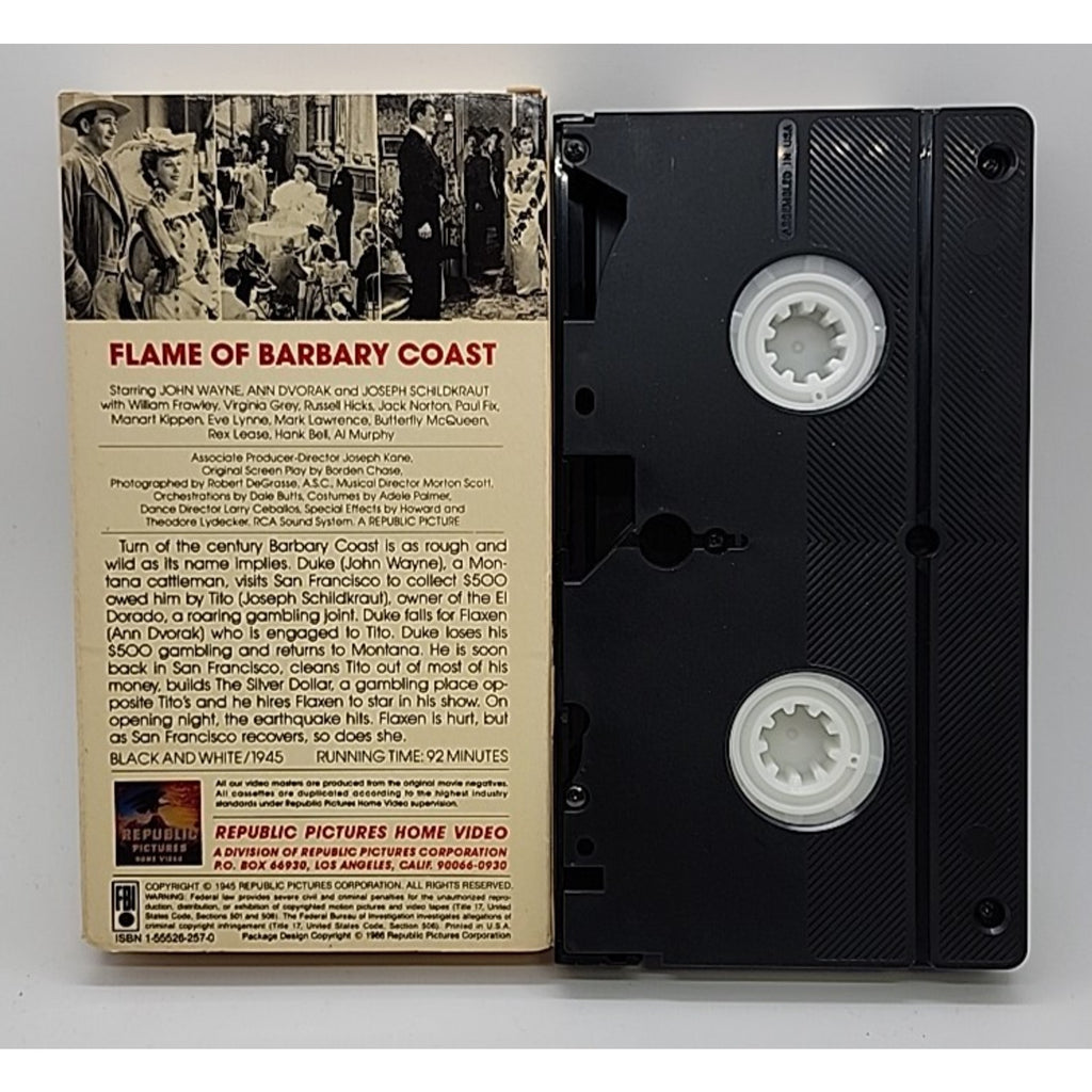 Flame Of Barbary Coast (VHS)