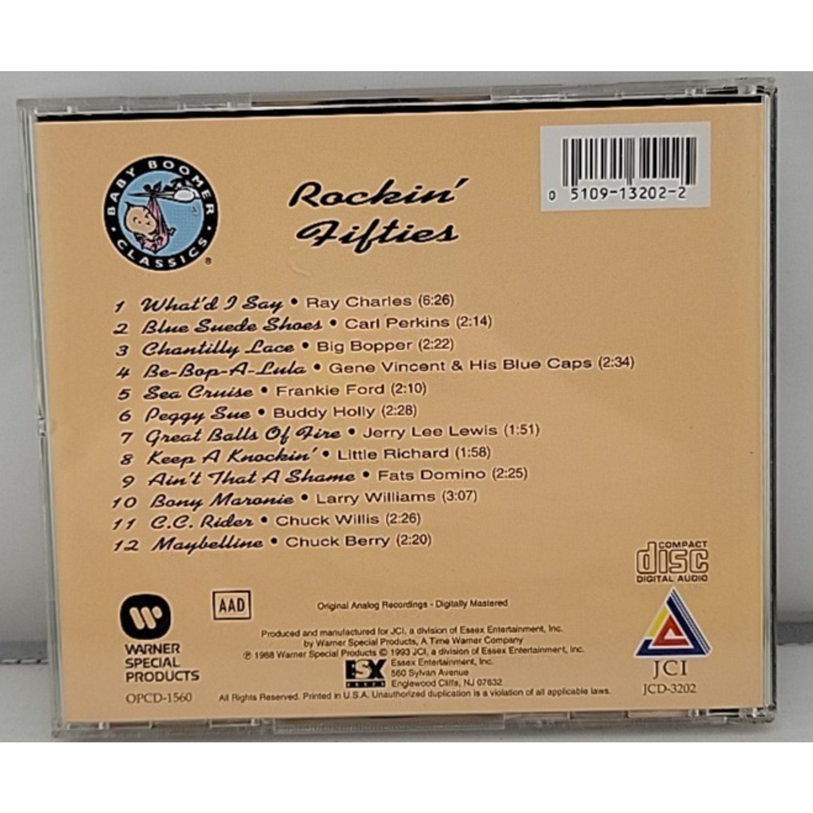 Baby Boomer Classics: Rockin' Fifties by Various Artists (CD, JCI Associated...