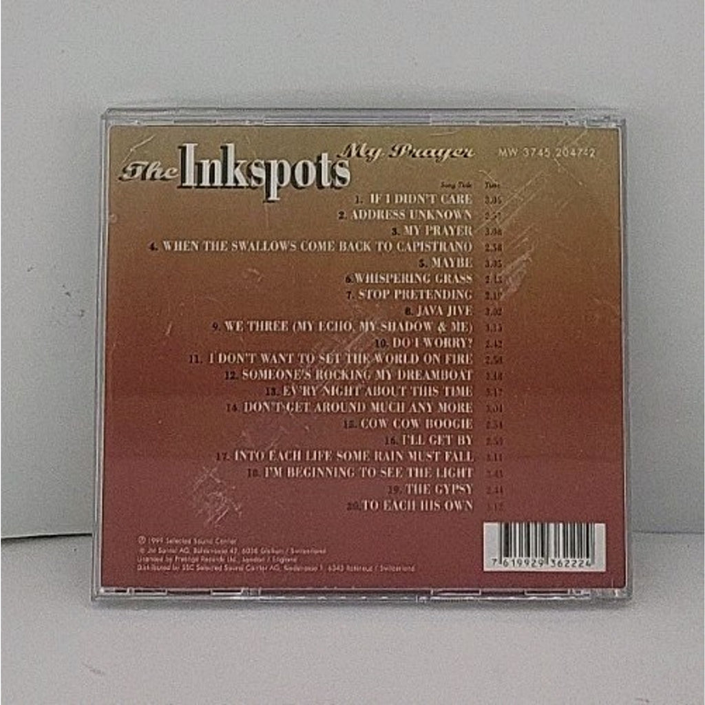 The Inkspots My Prayer CD 1999 Selected Sound Carrier