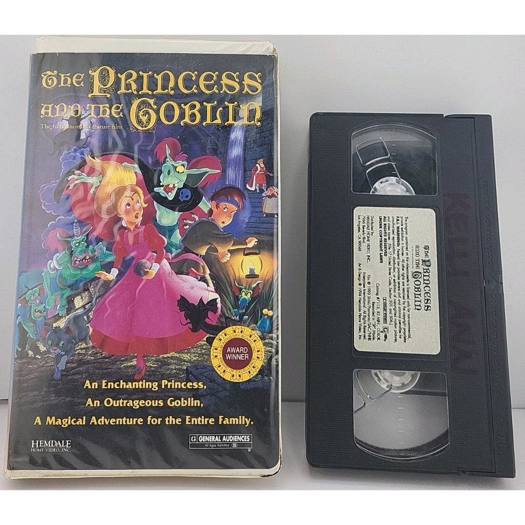 The Princess and the Goblin Animated Clamshell VHS Video Tape 1994 Movie