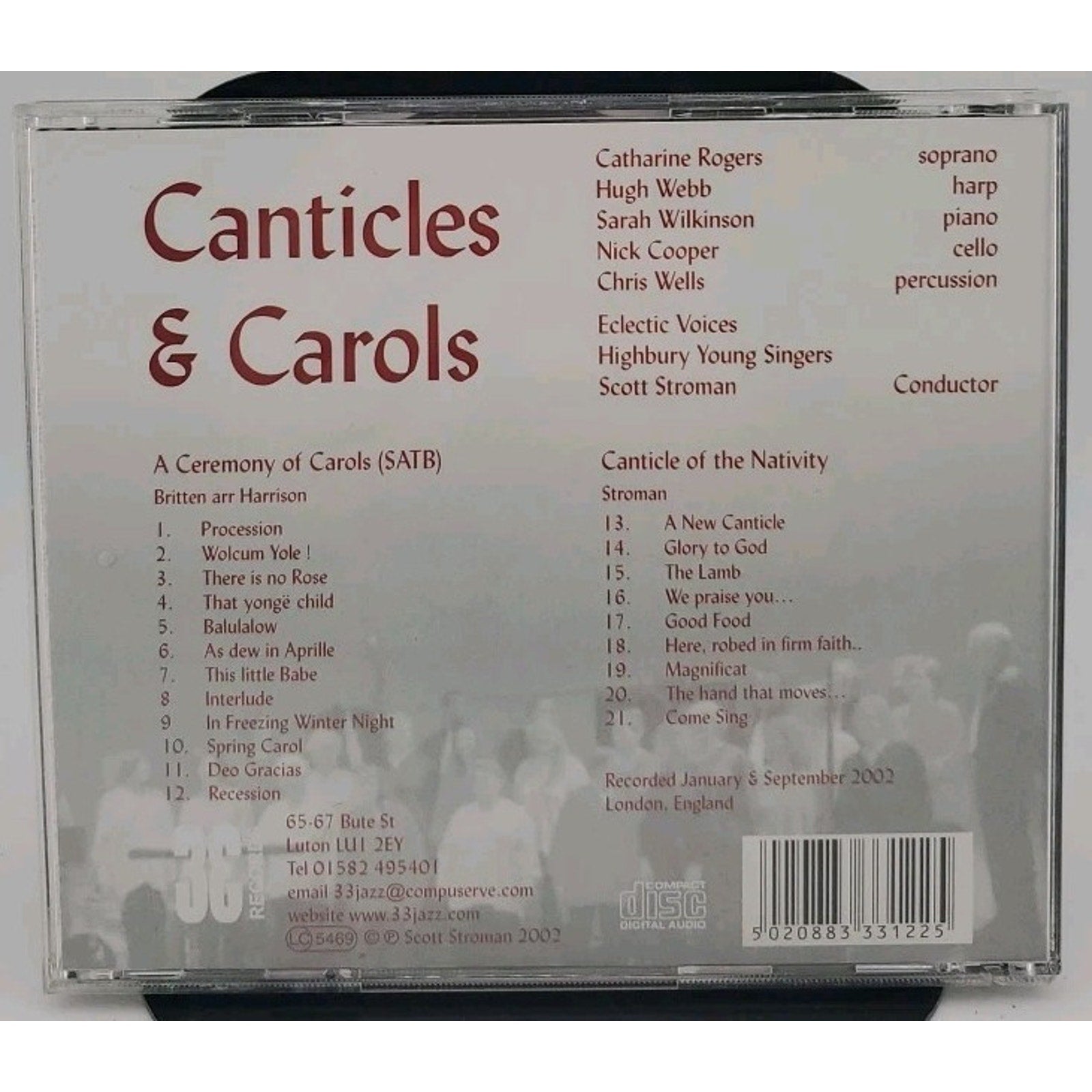 Britten - A Ceremony Of Carols; Stroman - Canticle Of The Nativity CD