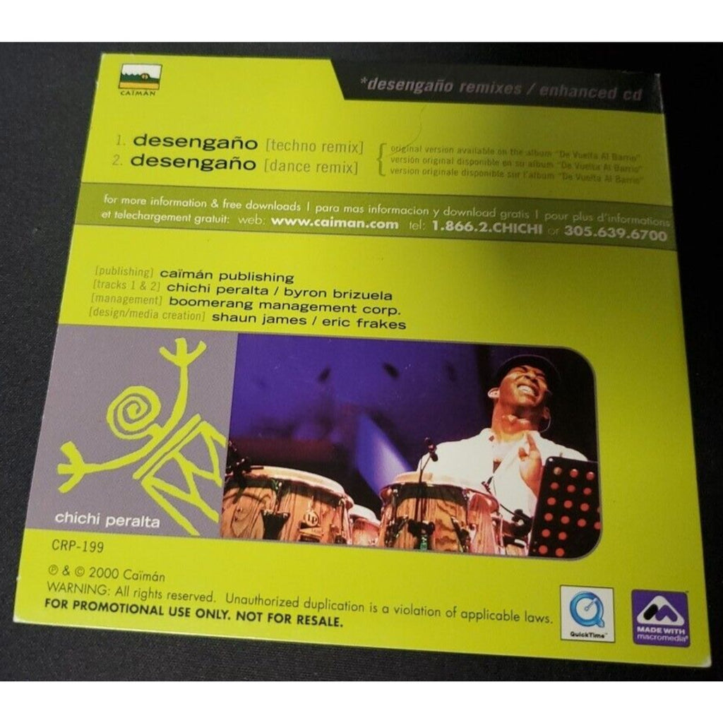 Chichi Peralta - Desengano (CD, Single, Promo) 2000