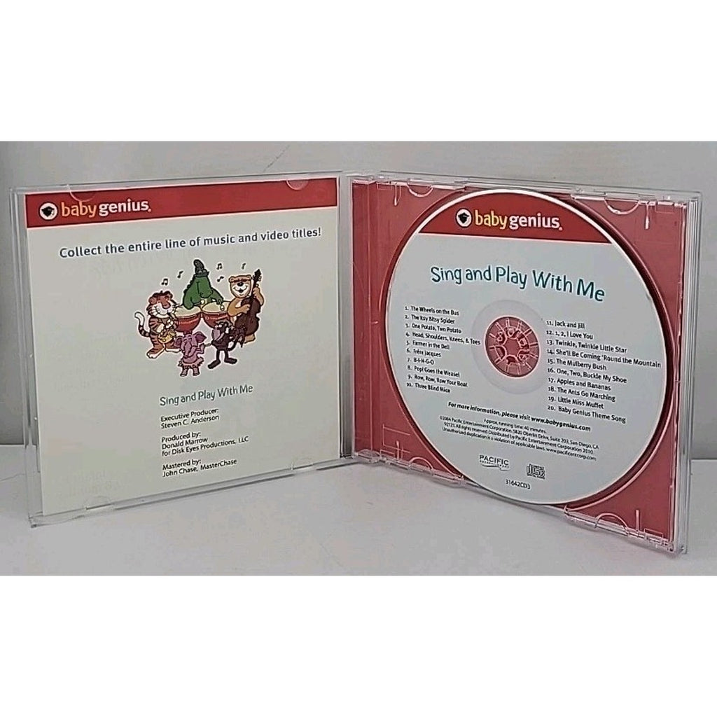 Baby Genius - Sing and Play With Me CD 2004 Kids Songs Pacific Entertainment
