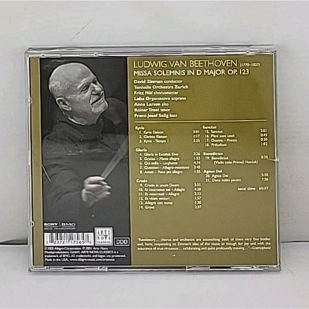 Missa Solemnis by David Zinman (CD, 2005)