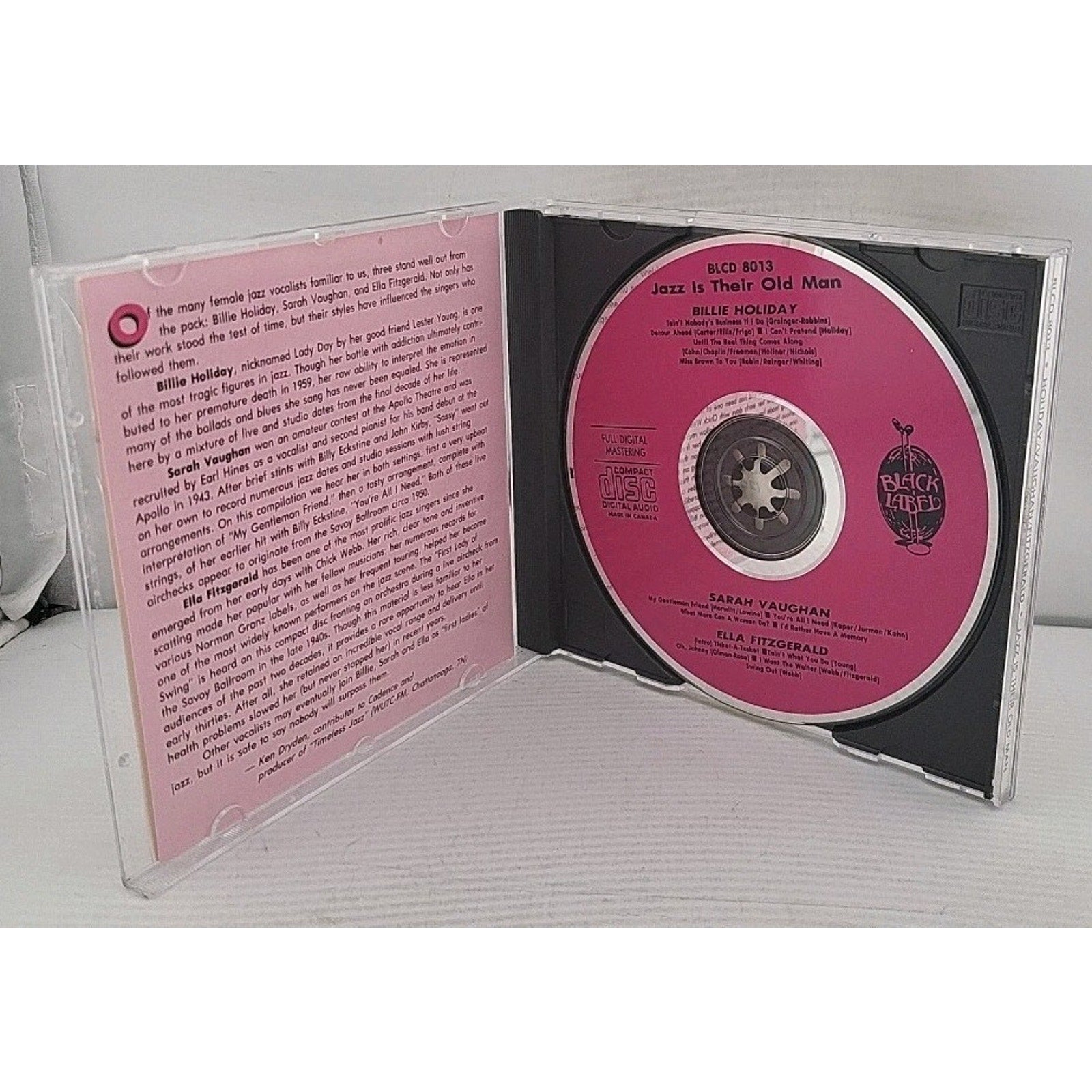 Jazz Is Their Old Man by Billie Holiday (CD, Apr-1995, Black Label (jazz &...