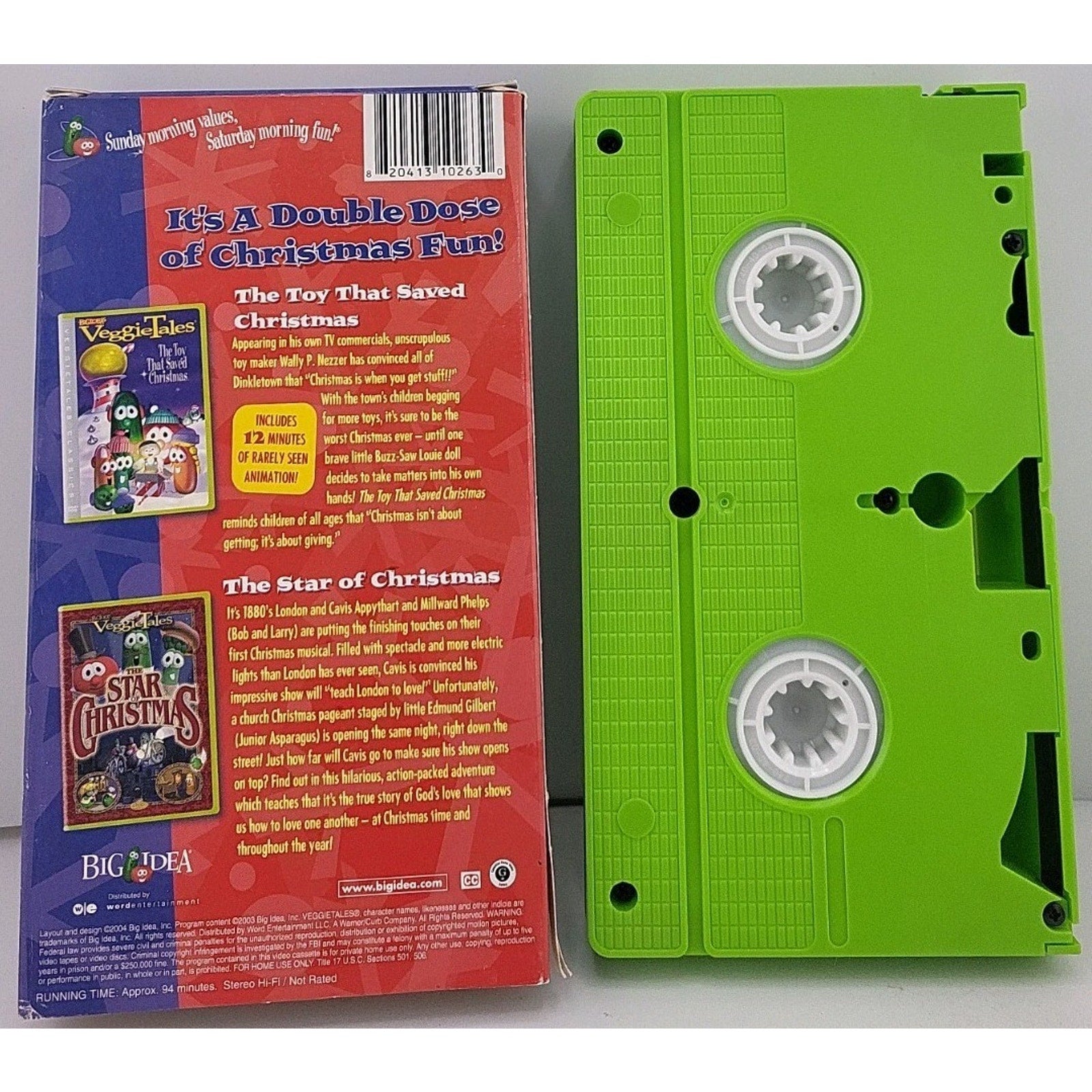 VeggieTales Holiday Double Feature VHS Big Idea 2004