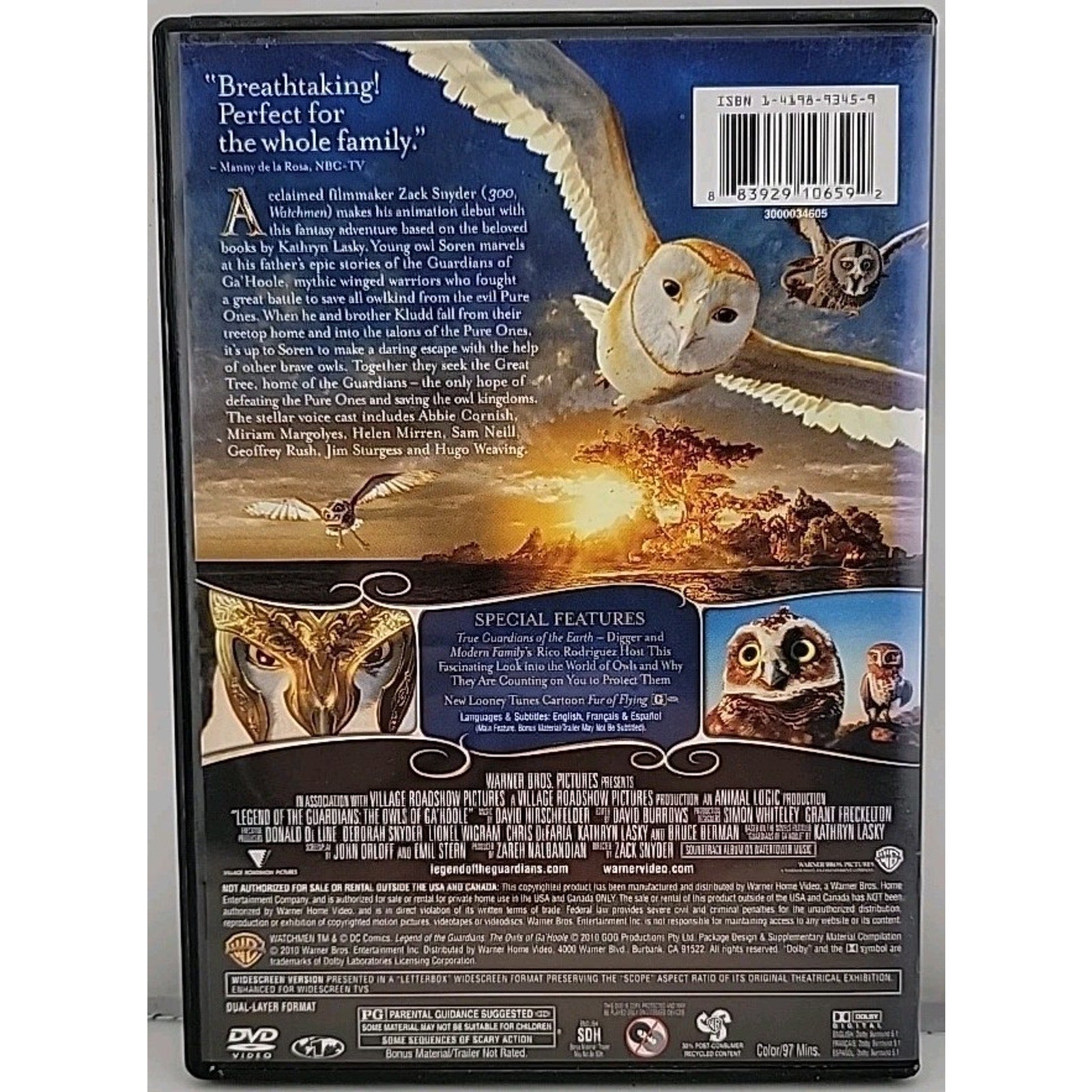 Legend Of The Guardians - The Owls Of Ga'hoole (DVD)