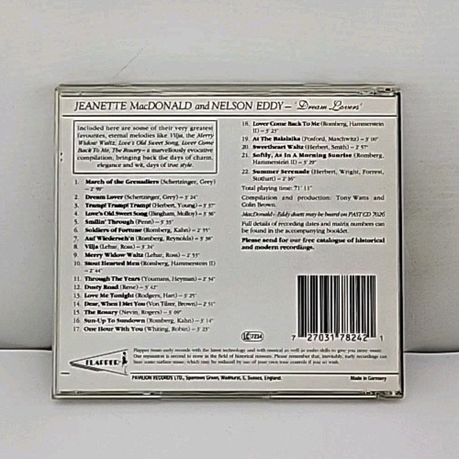 Dream Lovers by Macdonald, Jeanette / Eddy, Nelson (CD, 1998)