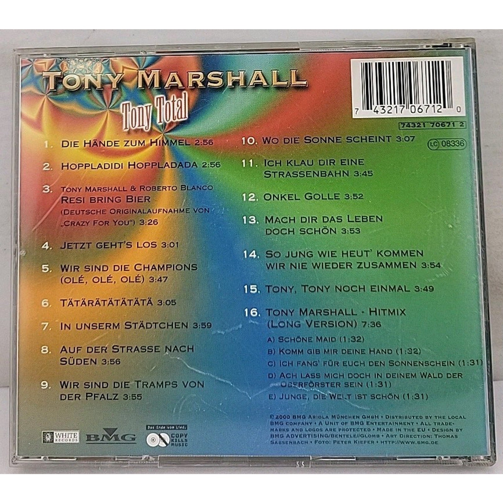 Hoppladidi Hoppladada: Tony Total by Tony Marshall (Germany) (CD, Dec-1999,...
