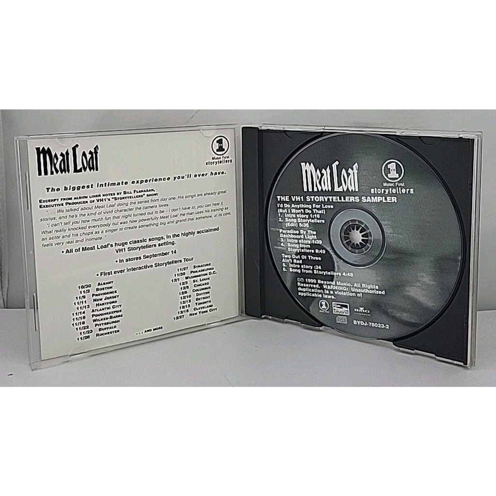 1999 Meatloaf The Sampler VH1 Music First Storytellers CD Promo