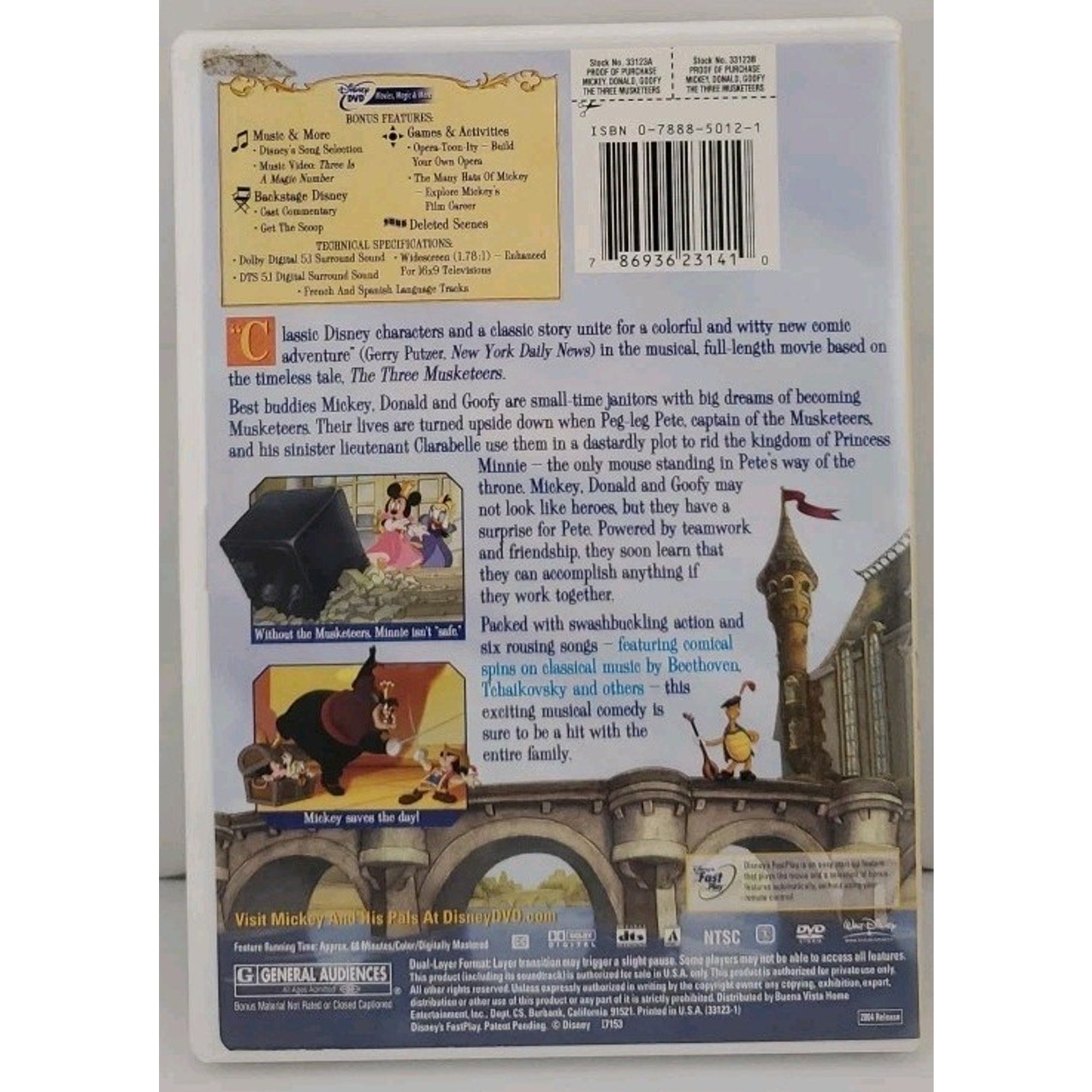 Three Musketeers (DVD, 2003)
