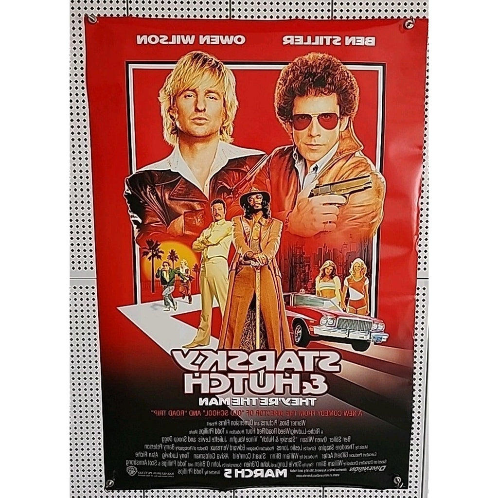 Starsky & Hutch Movie Poster 2 Sided Original 27x40 Ben Stiller Owen Wilson