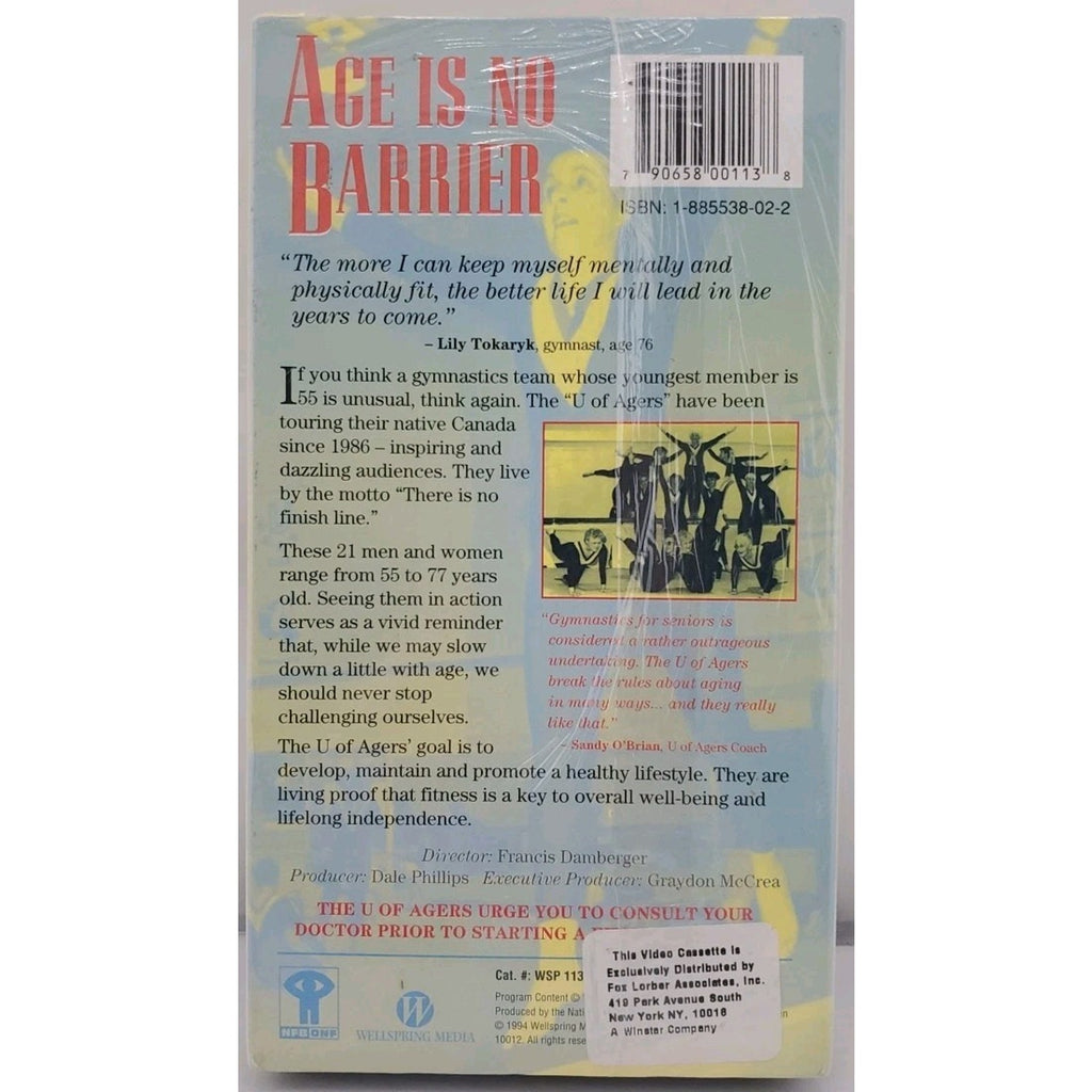 Age Is No Barrier (VHS) *Brand New*