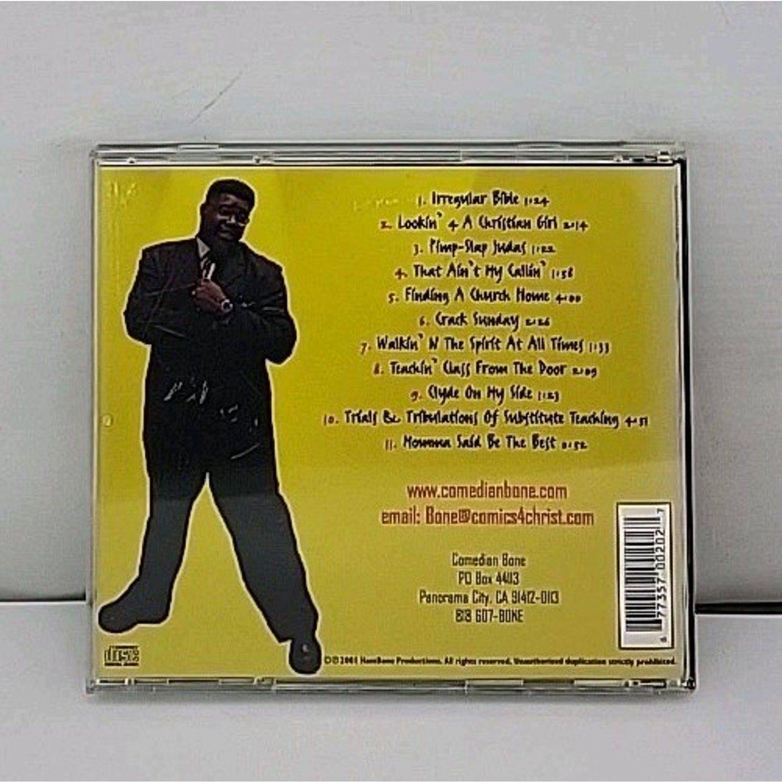 Comedian Bone: Saved Sanctified & Substitute Teaching, Hollywood CA (CD, 2001)