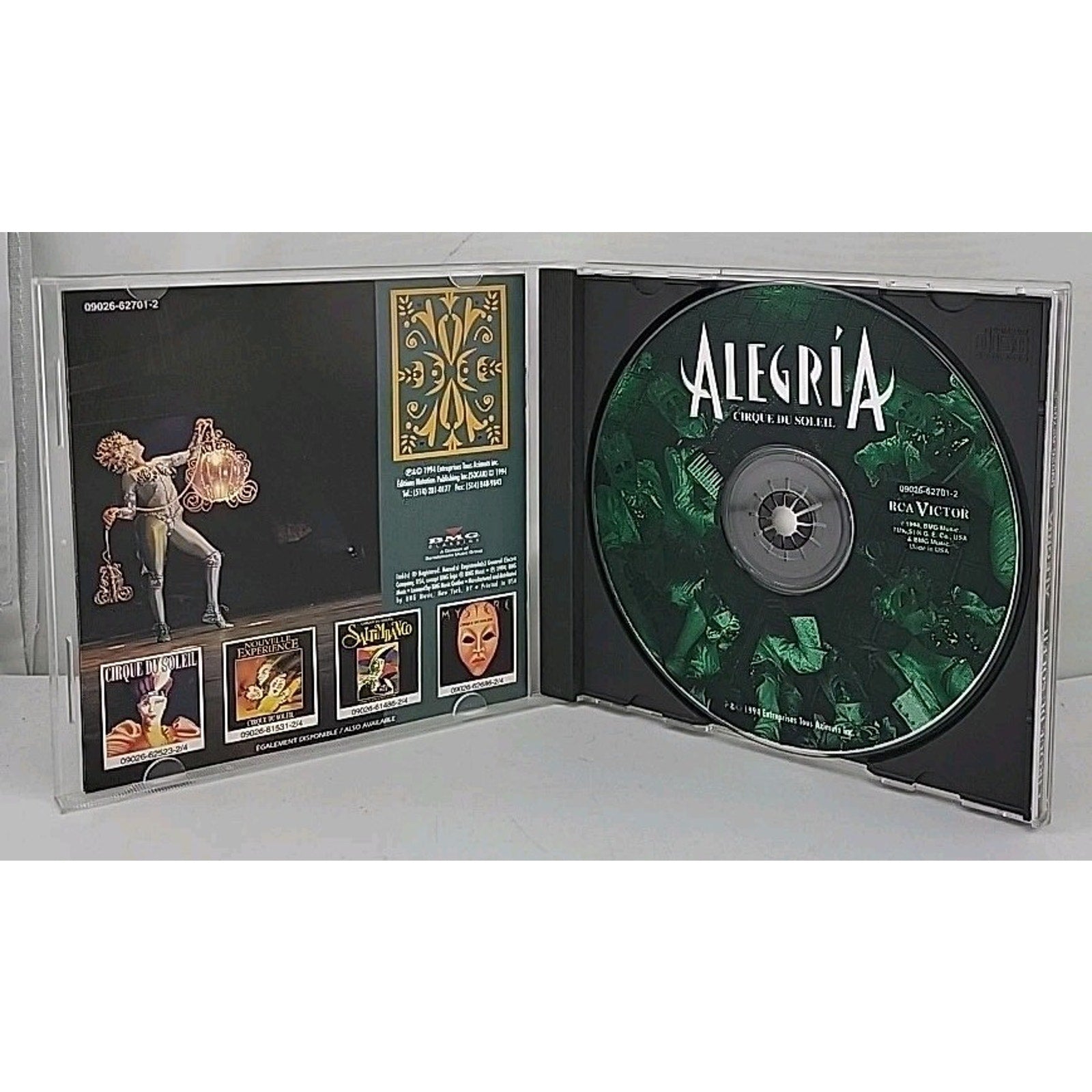 Cirque du Soleil: Alegría by Cirque du Soleil (CD, Sep-1994, RCA)
