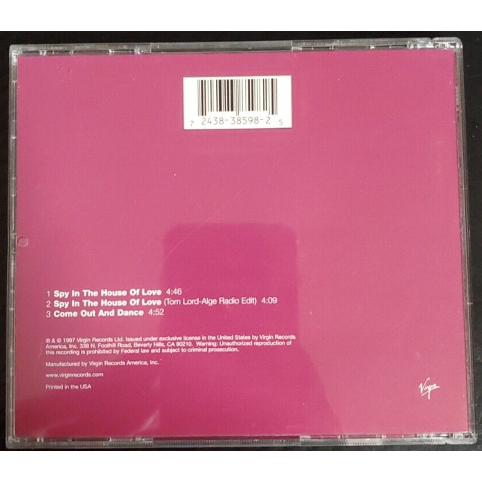 Spy In The House Of Love by Steve Winwood (CD, Single, 1997, Virgin)
