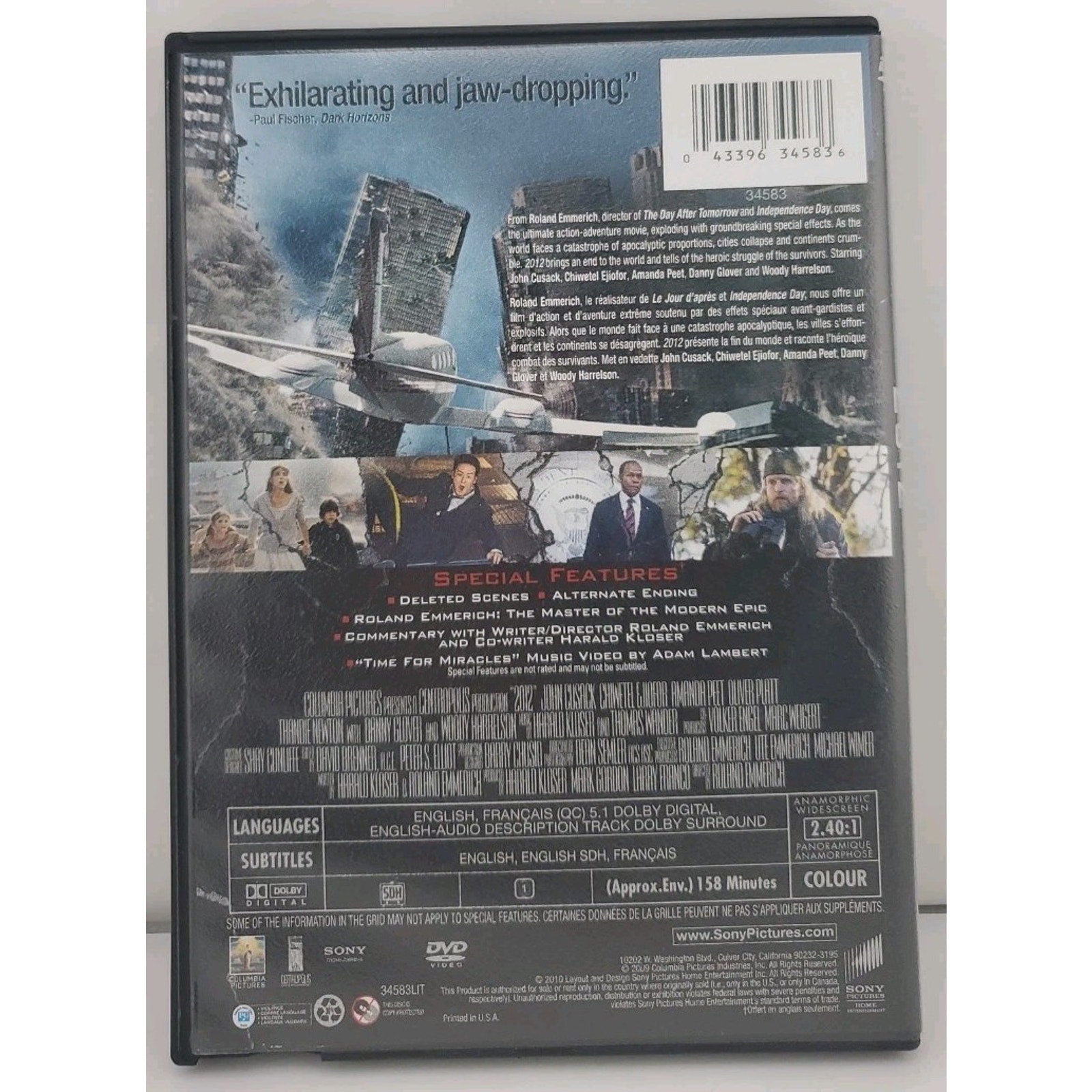 2012 (Version Francaise Incluse) DVD
