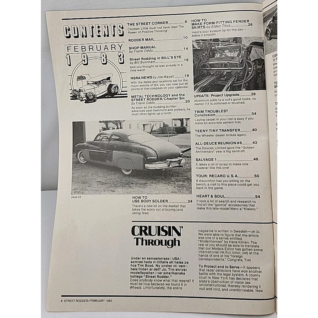 Street Rodder Magazine February 1983 Volume 12 No. 2
