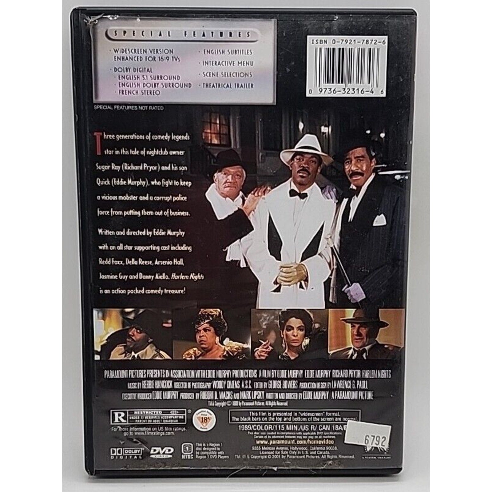 Harlem Nights (DVD, 1989)
