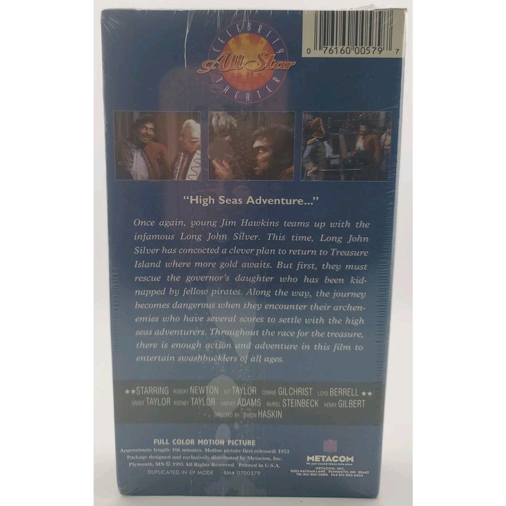 Long John Silver - Robert Newton - VHS *Brand New*