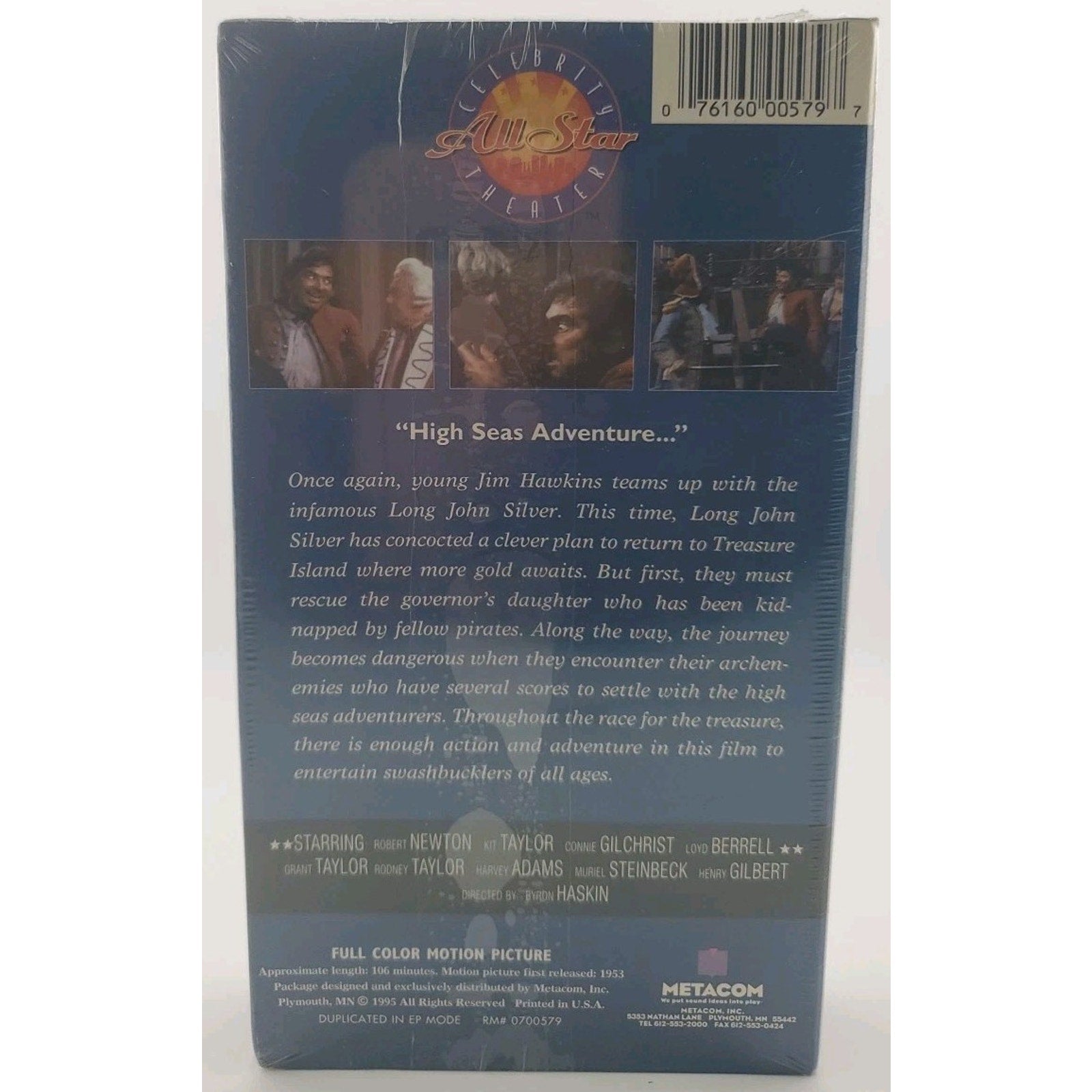 Long John Silver - Robert Newton - VHS *Brand New*