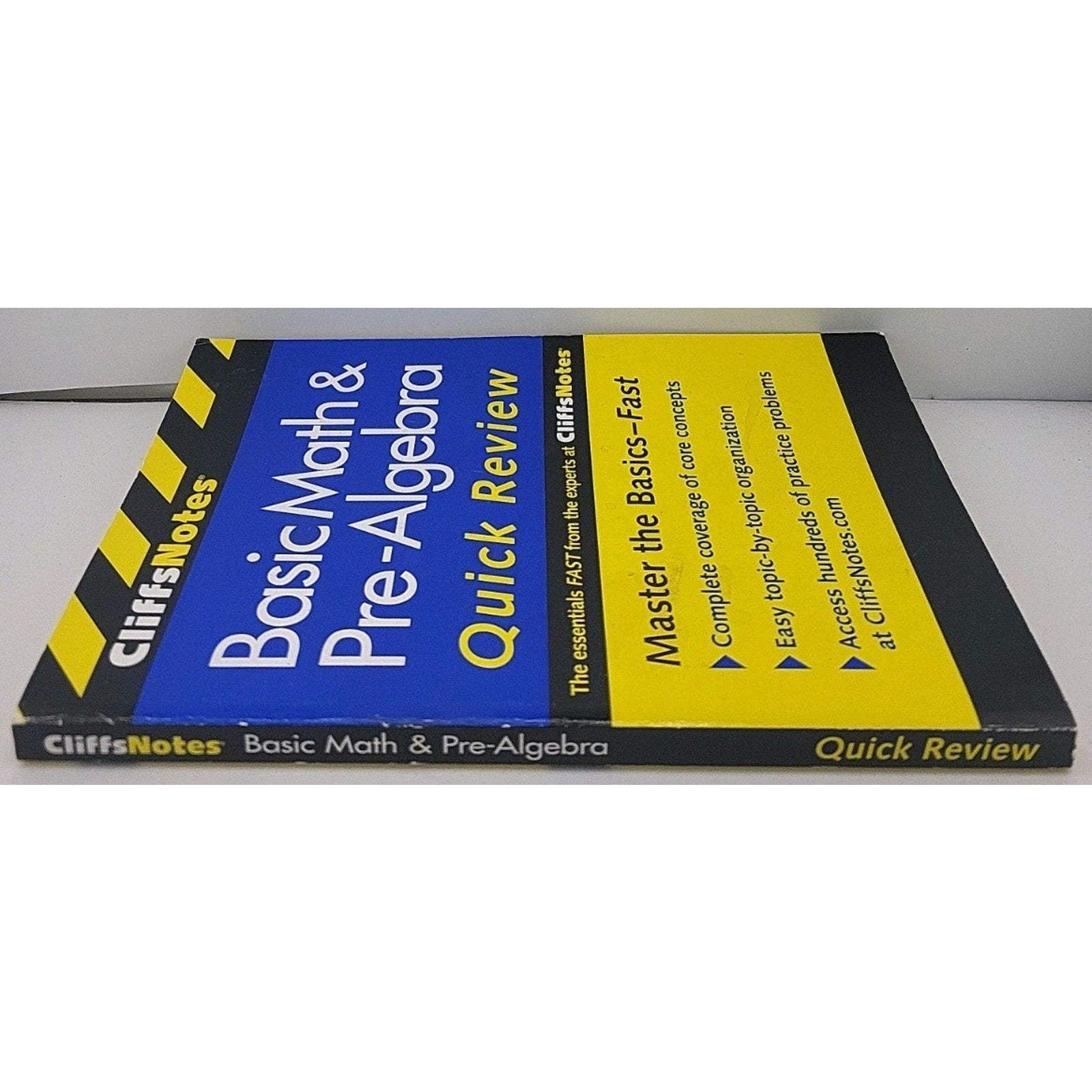 CliffsNotes Basic Math and Pre-Algebra Quick Review by Jerry Bobrow (2011, Trade