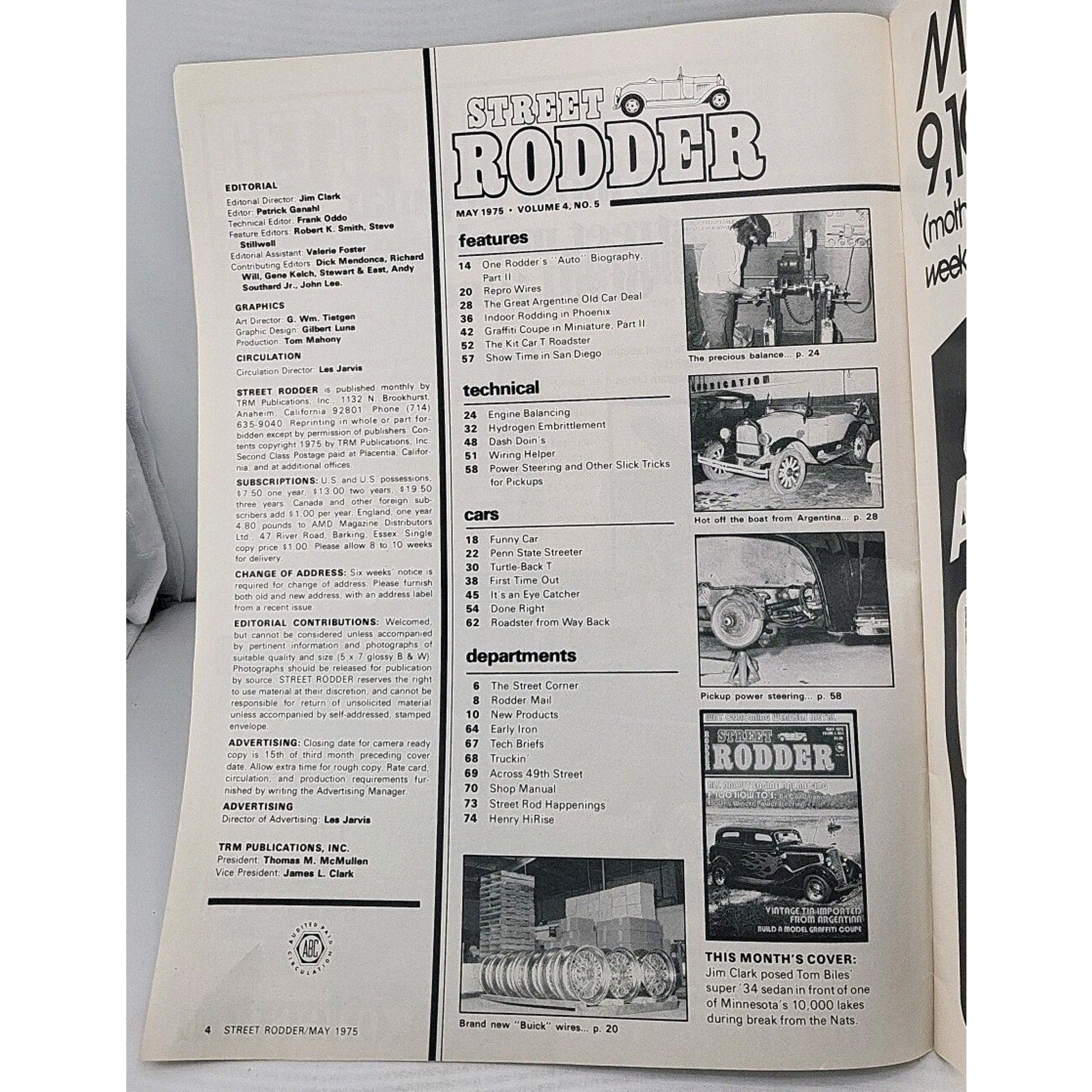 Street Rodder Magazine May 1975 Volume 4 No. 5