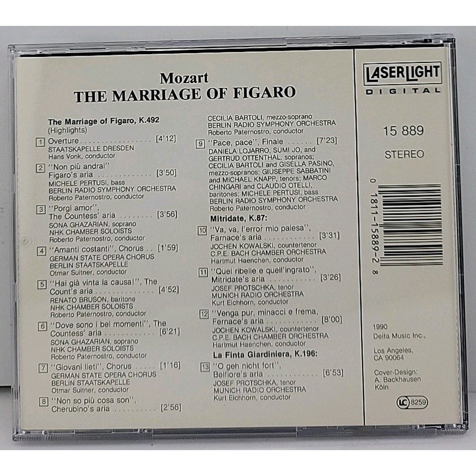 Mozart: The Marriage of Figaro Highlights CD