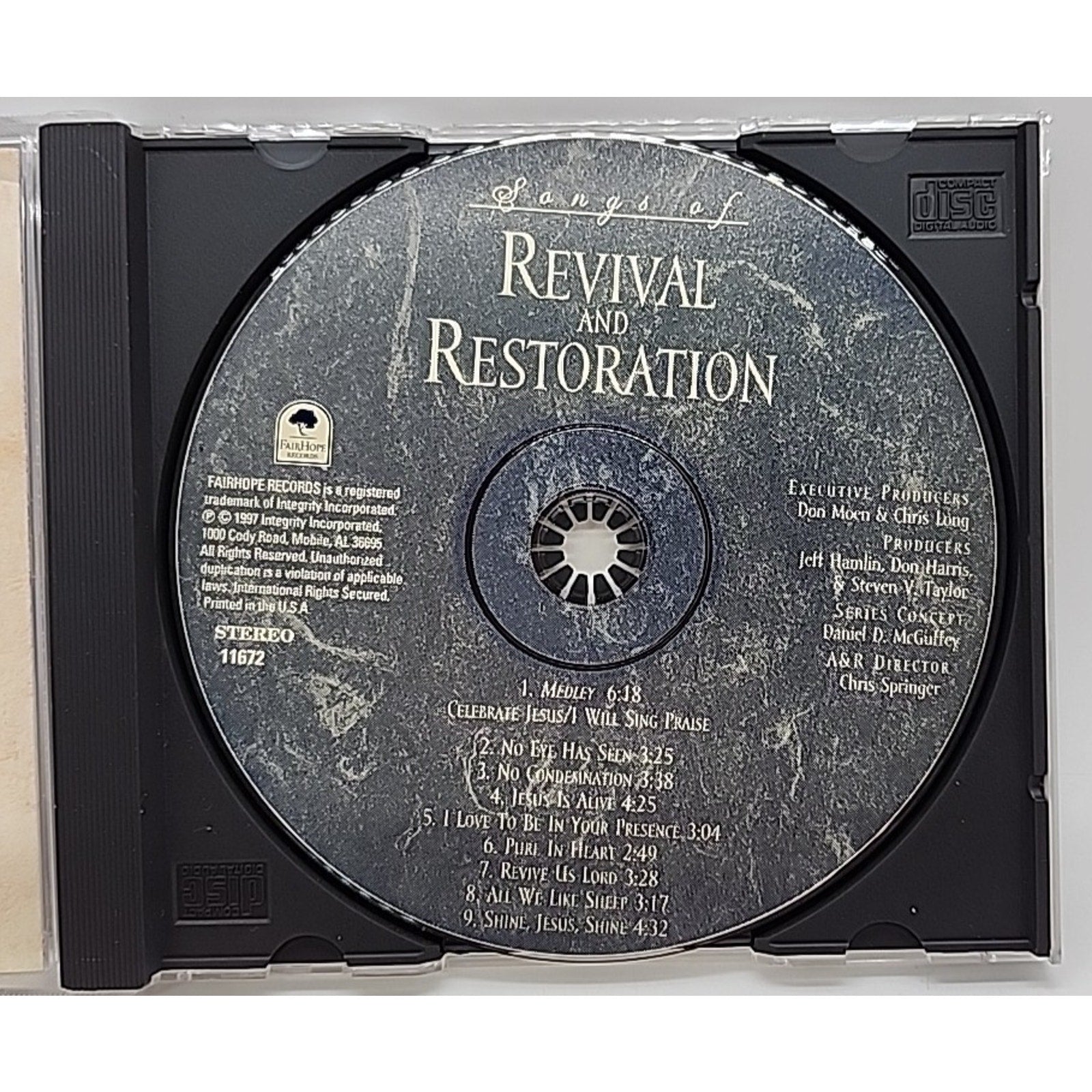 Songs of Revival and Restoration Christian Music CD