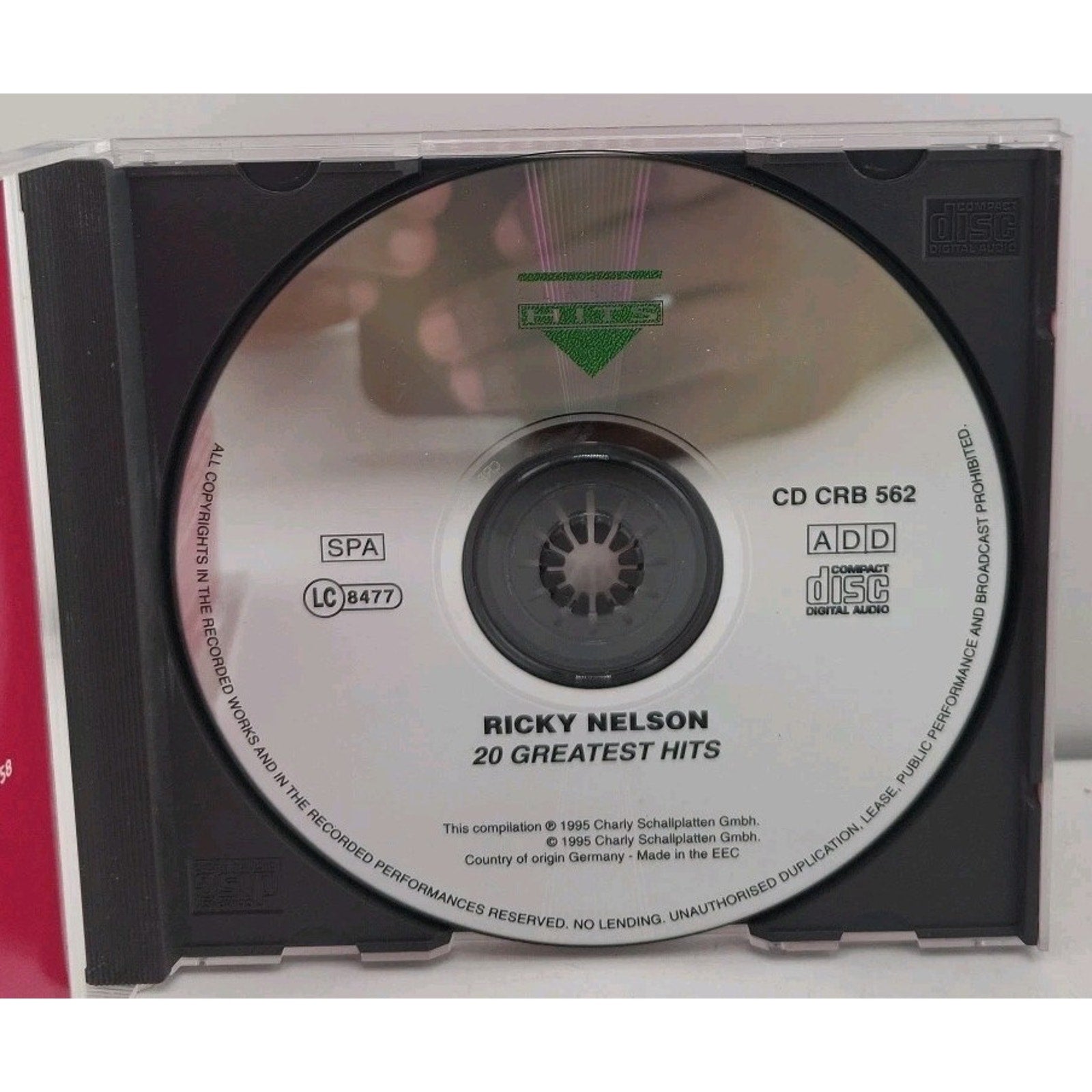 Ricky Nelson 20 Greatest Hits CD Album Classic Hits