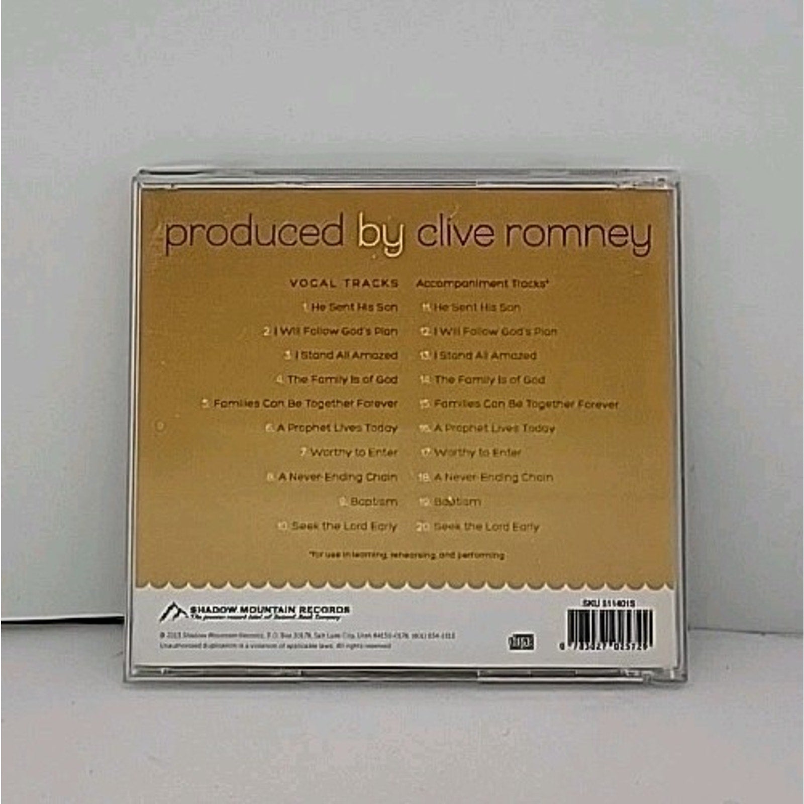 Families Are Forever Songs for Children 2014 CD Clive Romney