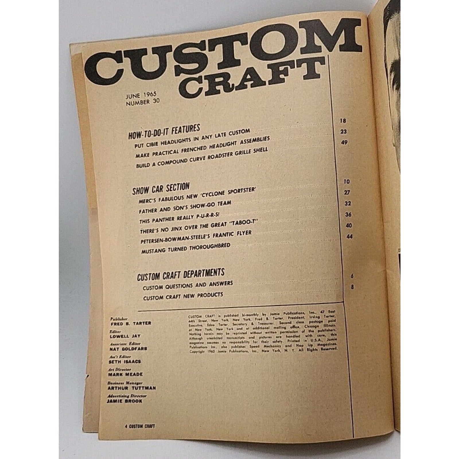 Custom Craft Magazine - June 1965 - Number 30