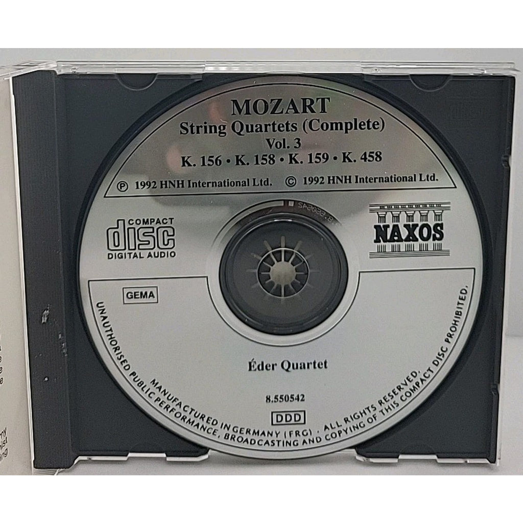 Mozart,W. A., Mozart: String Quartets: Volume 3, Audio CD