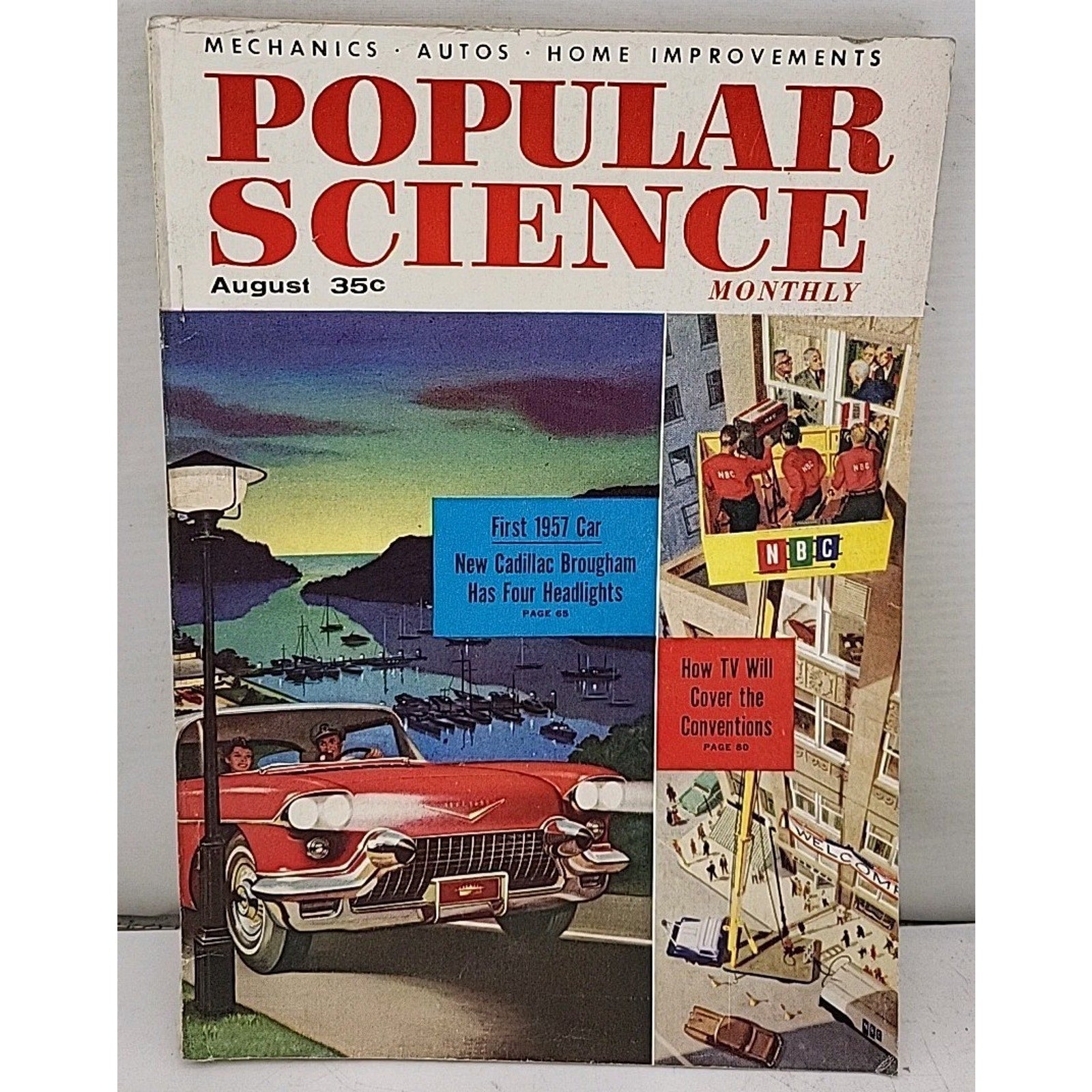 Popular Science Monthly - Mechanics Autos Home Improvements - August 1956