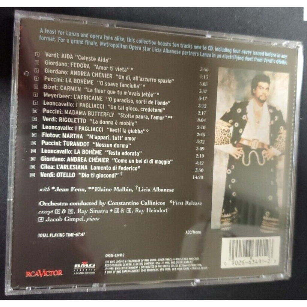 Verdi, Puccini, Leoncavallo and others by Mario Lanza (Actor/Singer) (CD)