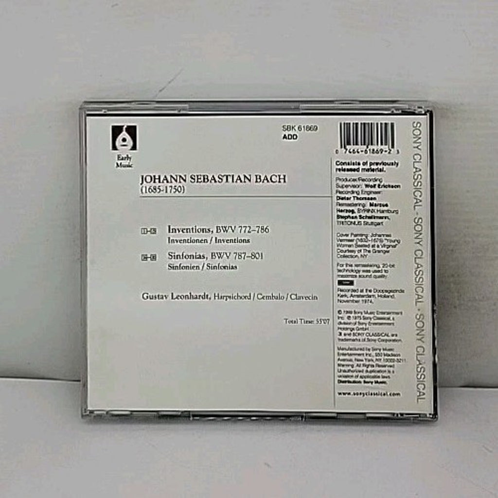Inventions & Sinfonias by Gustav Leonhardt (CD, 1999)