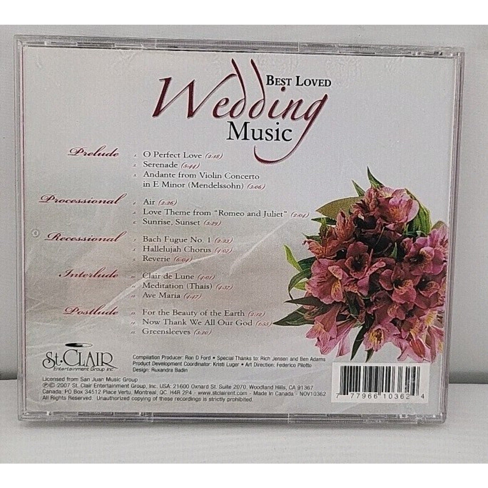 Best Loved Wedding Music Various Artists CD