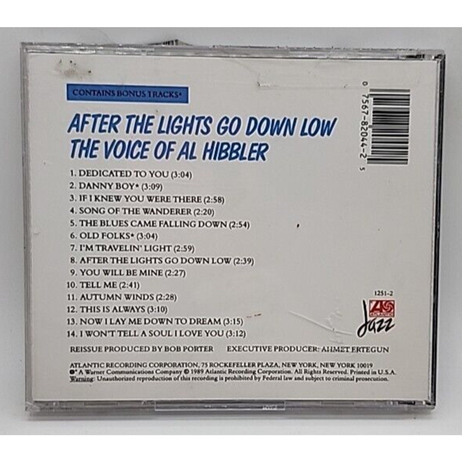 After the Lights Go Down Low by Al Hibbler (CD, Sep-1989, Atlantic (Label))
