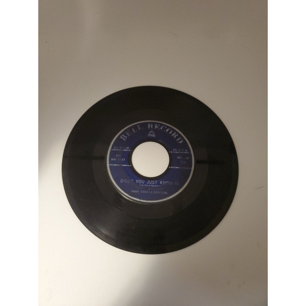Jimmy Carroll & Orchestra Don't You Just Know It (Record)