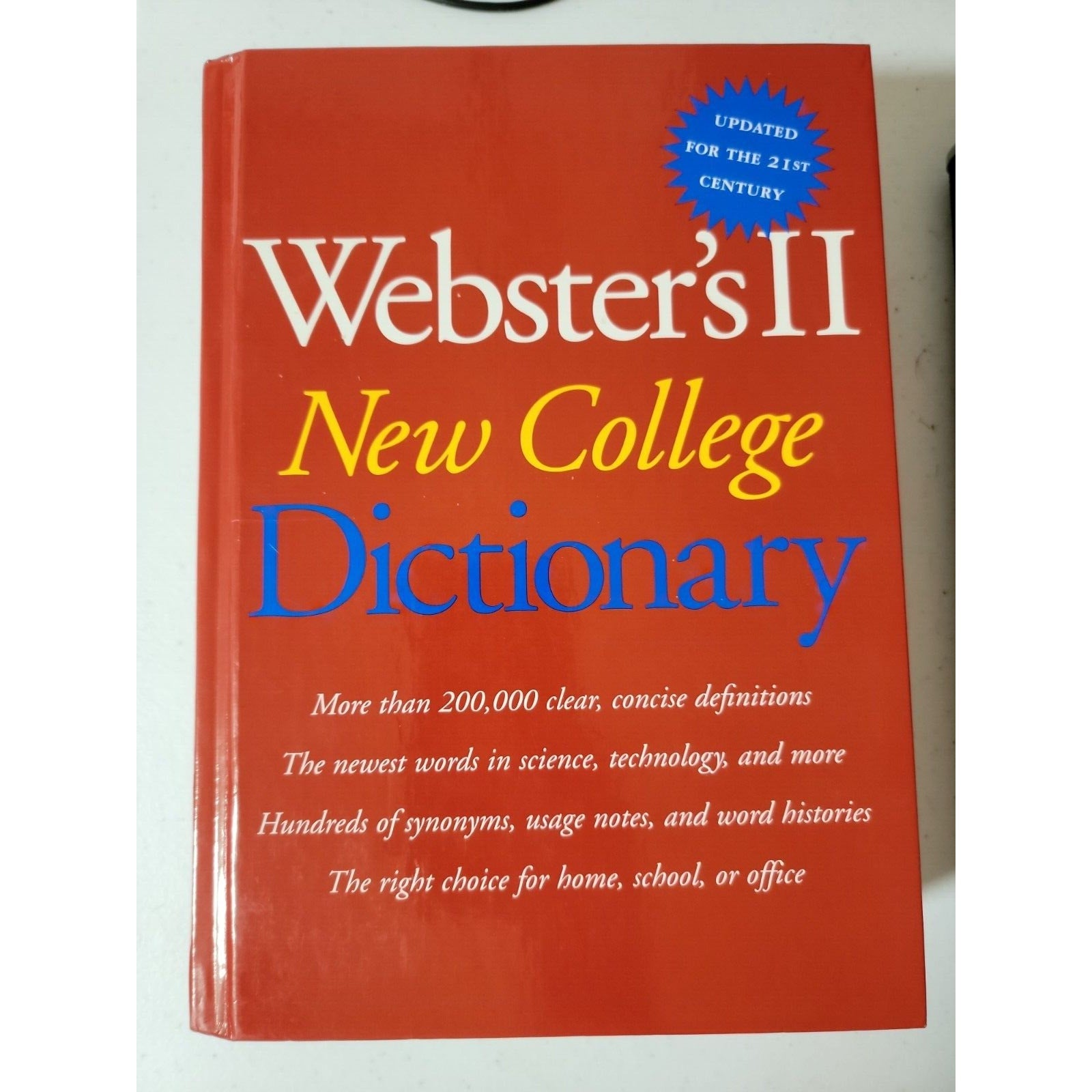 Webster's II New College Dictionary (2001, Hardcover, Revised)