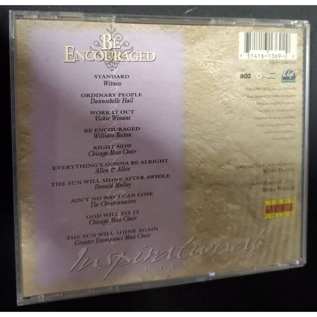 Be Encouraged by Various Artists (CD, Feb-1998, A&M (USA))