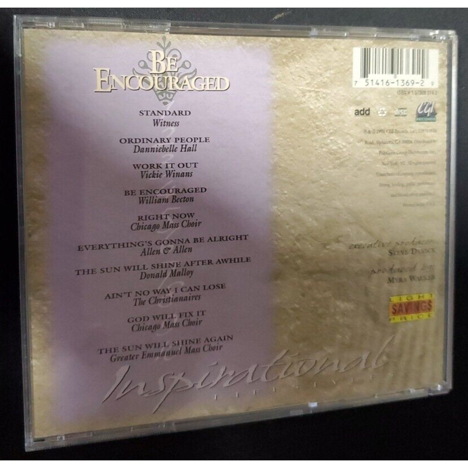 Be Encouraged by Various Artists (CD, Feb-1998, A&M (USA))