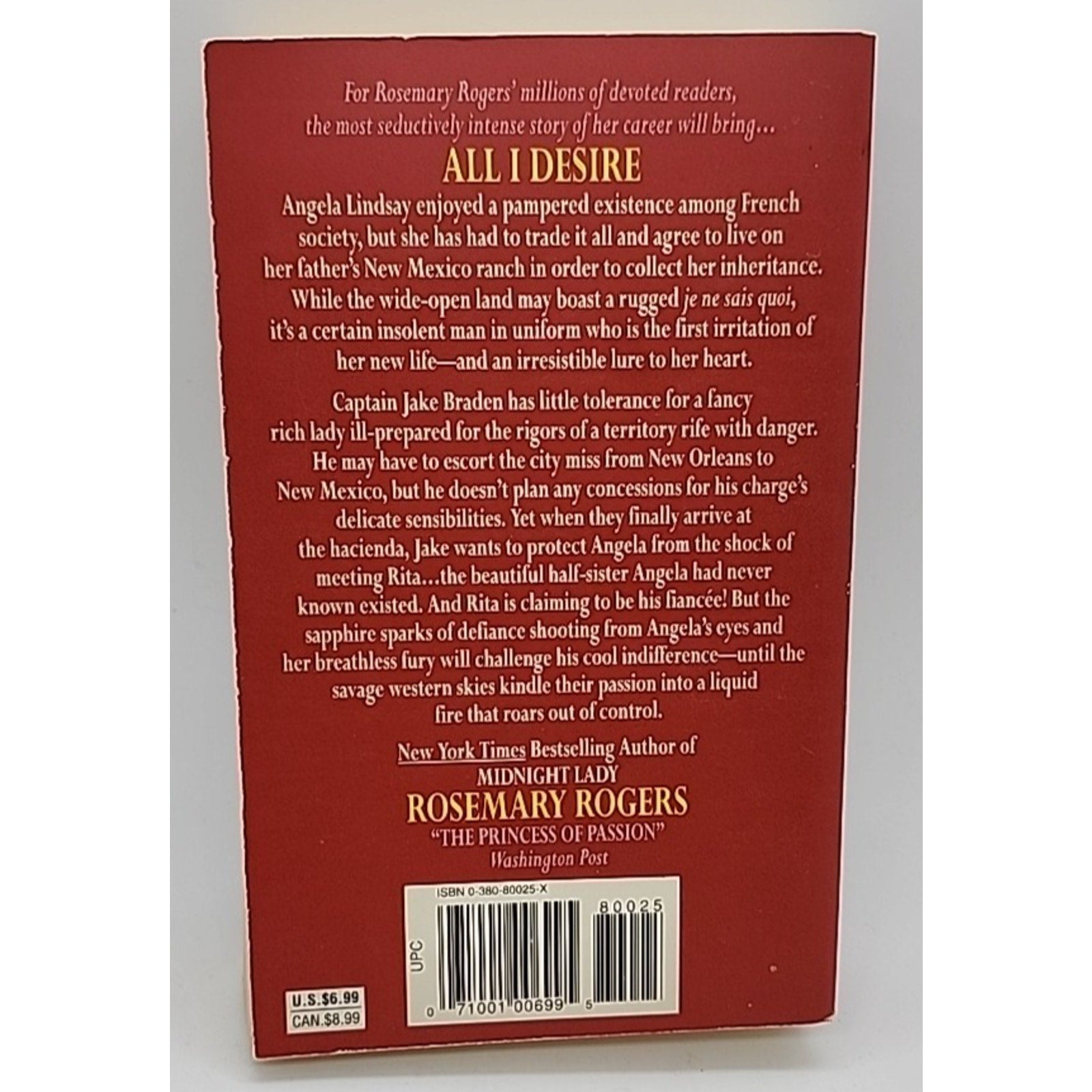 All I Desire by Rosemary Rogers (1999, Trade Paperback)