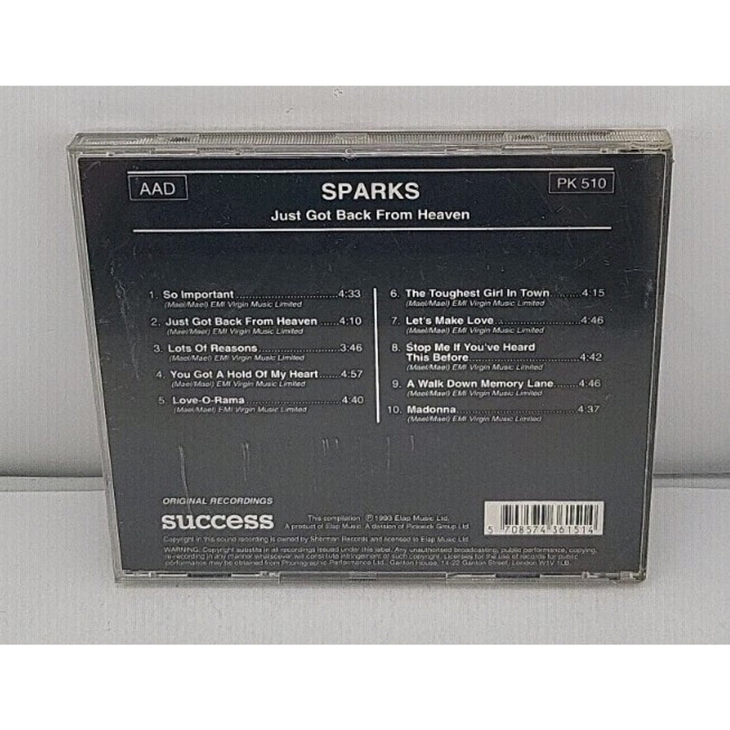 Sparks - Just Got Back From Heaven CD