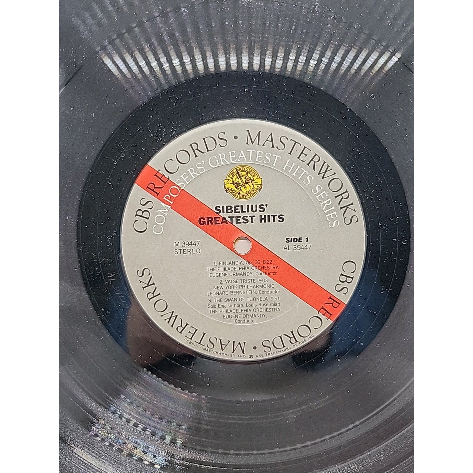 Sibelius Greatest Hits Leonard Bernstein New York Eugene Ormandy (Record)