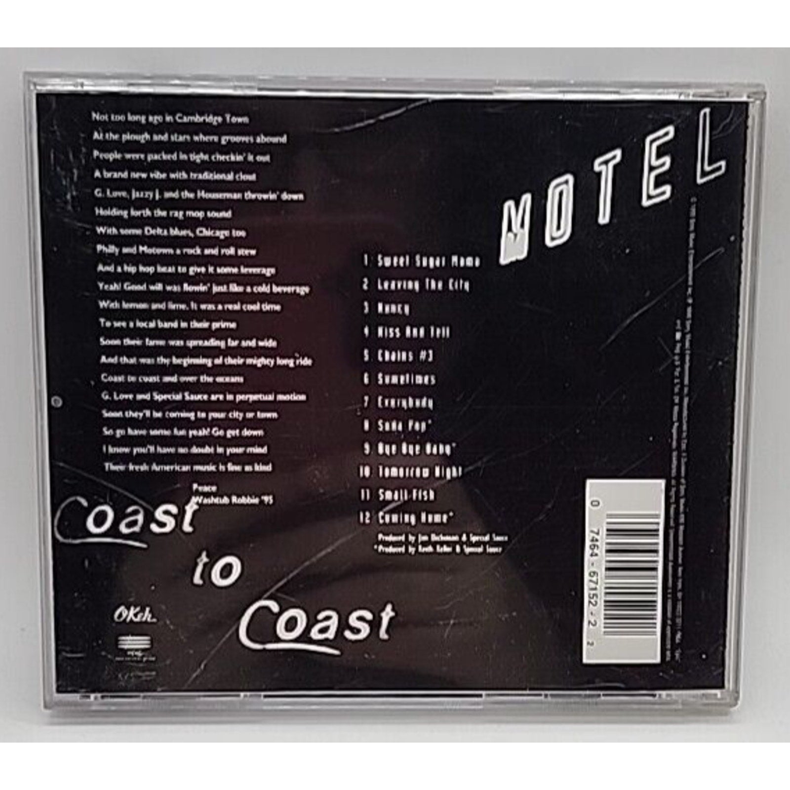 Coast to Coast Motel by G. Love & Special Sauce (CD, Sep-1995, Epic)