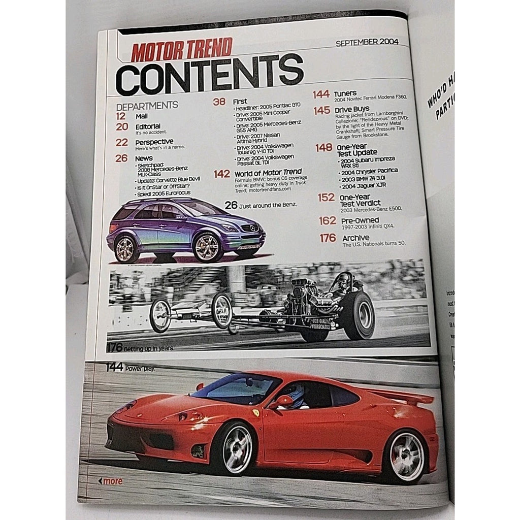 Motor Trend Magazine September 2004