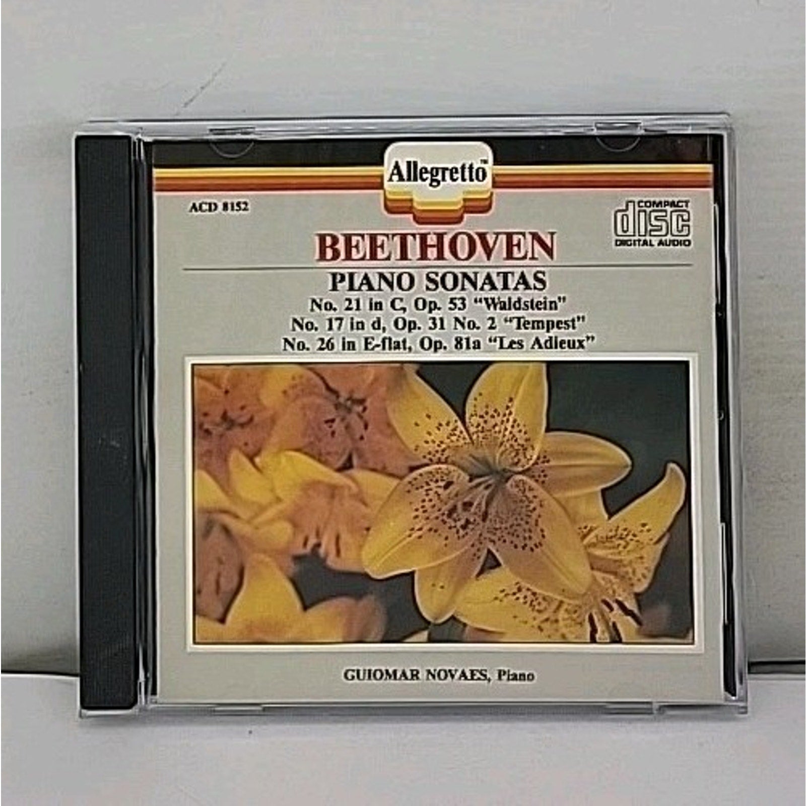 Piano: Beethoven: Piano Sonatas 21, 17 & 26 / Guiomar Novaes CD Allegretto Vox