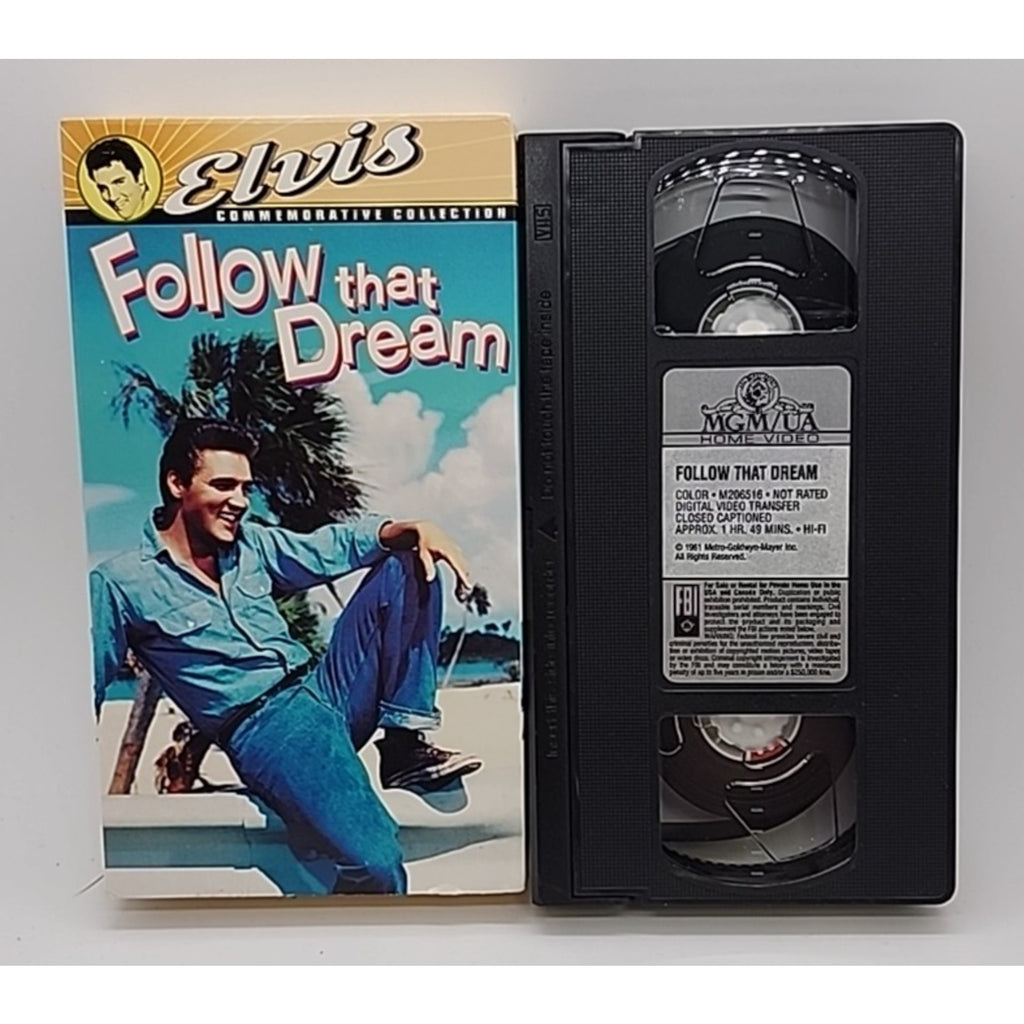 1961 Follow That Dream - Elvis Presley 1997 Elvis Commemorative Collection VHS
