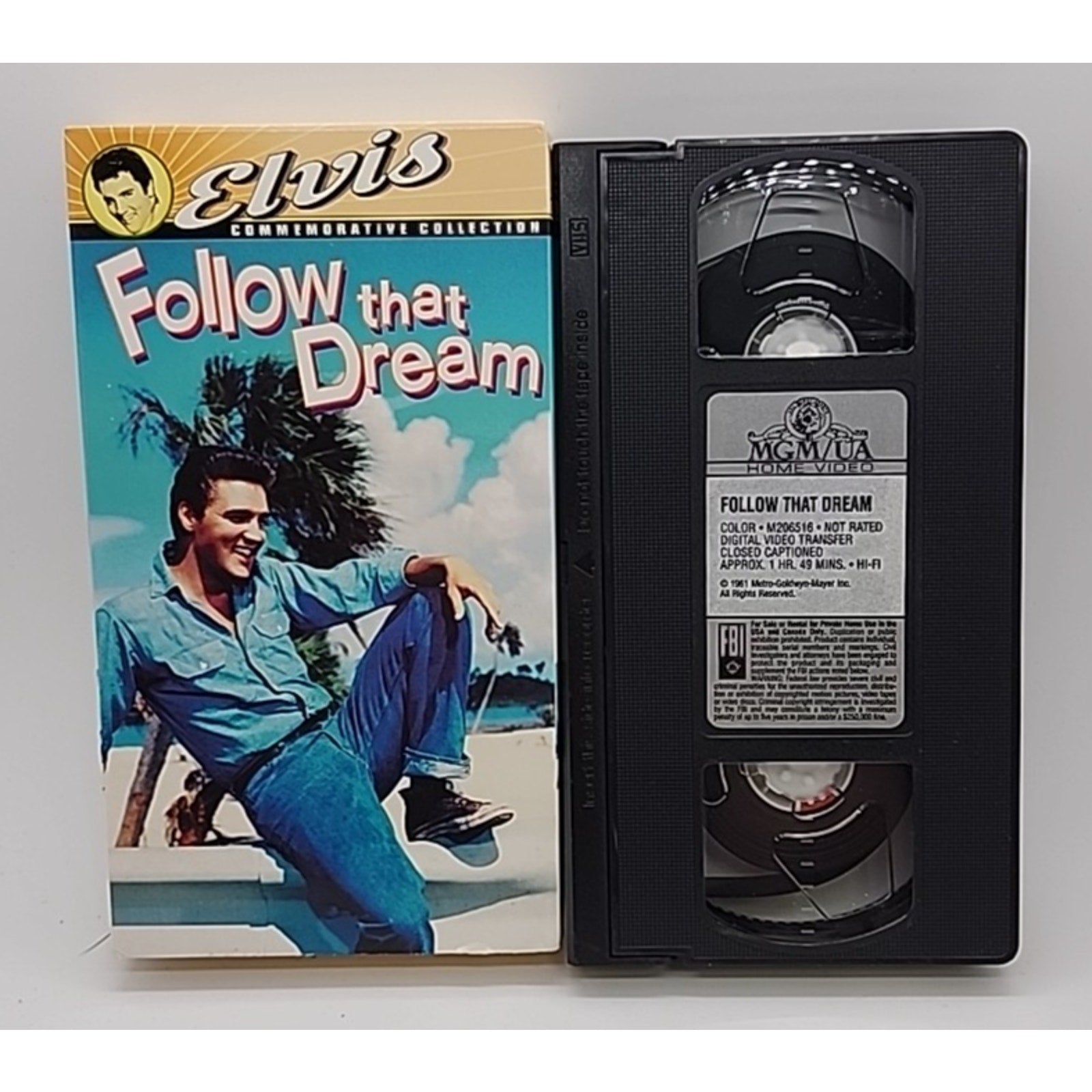 1961 Follow That Dream - Elvis Presley 1997 Elvis Commemorative Collection VHS